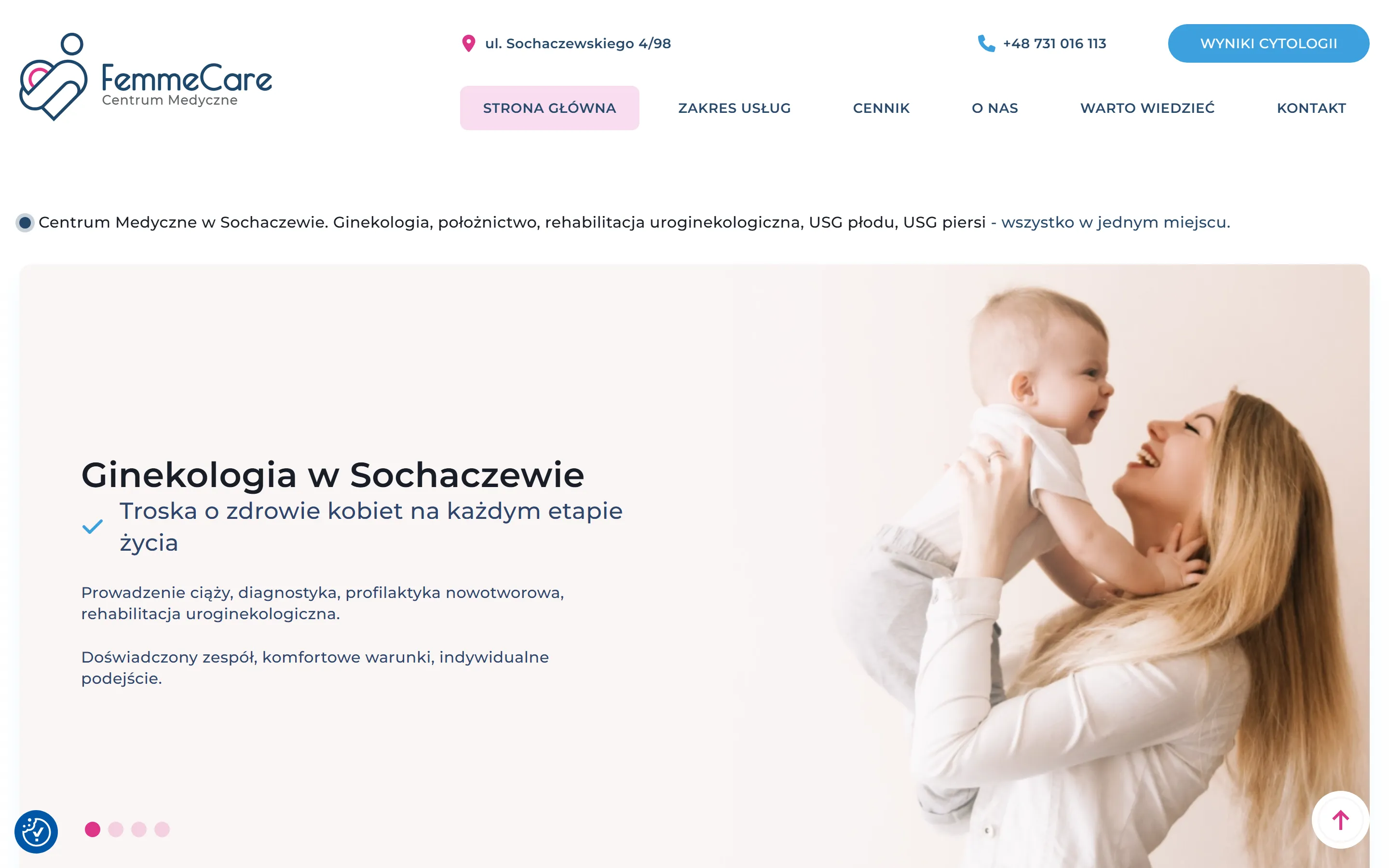femmecare.pl na komputerze