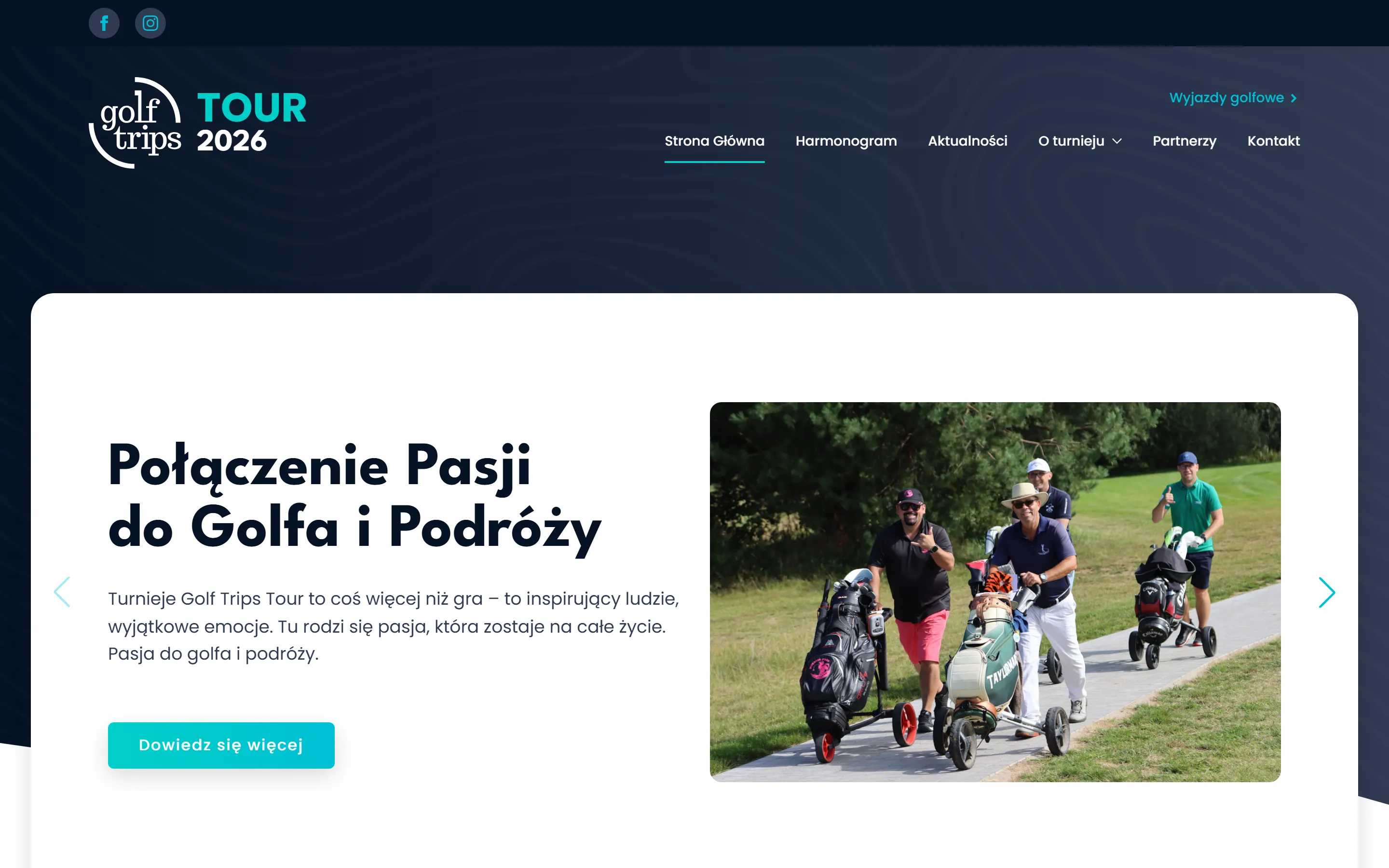 golftripstour.pl na komputerze