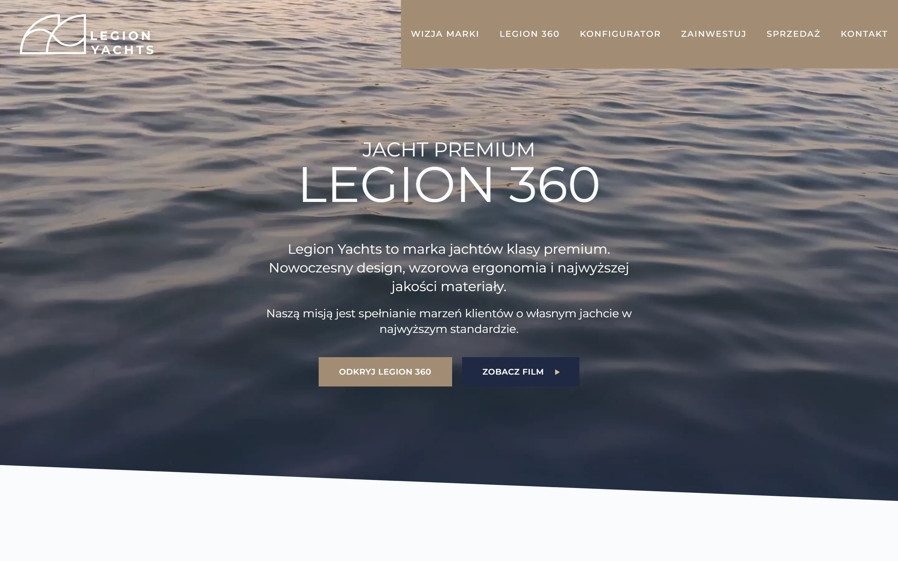 legionyachts.com na komputerze