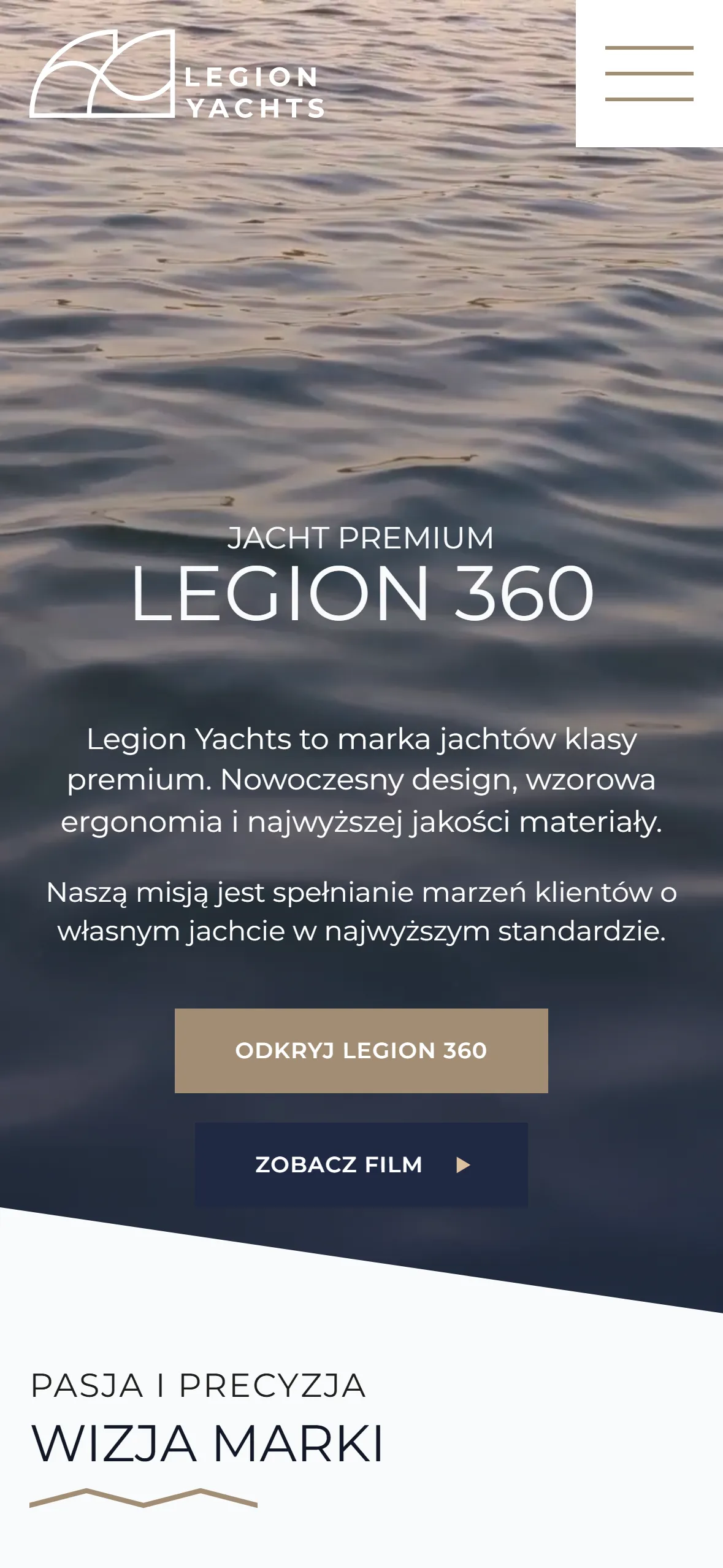 legionyachts.com na telefonie