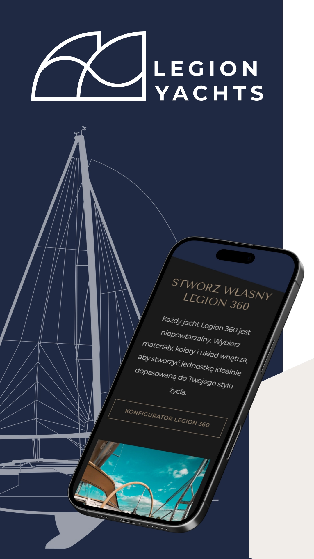 <p>Projekt strony Legion Yachts miał na celu prezentację Jachtu Legion 360 oraz ofertę dla entuzjastów żeglugi.</p>